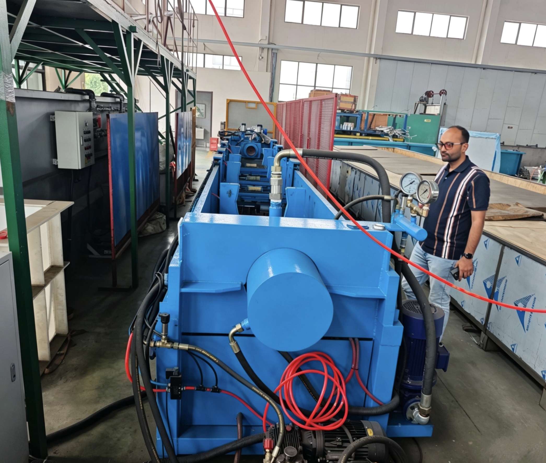 Automatic Hydro Testing Machine for Pipe during pressure testing